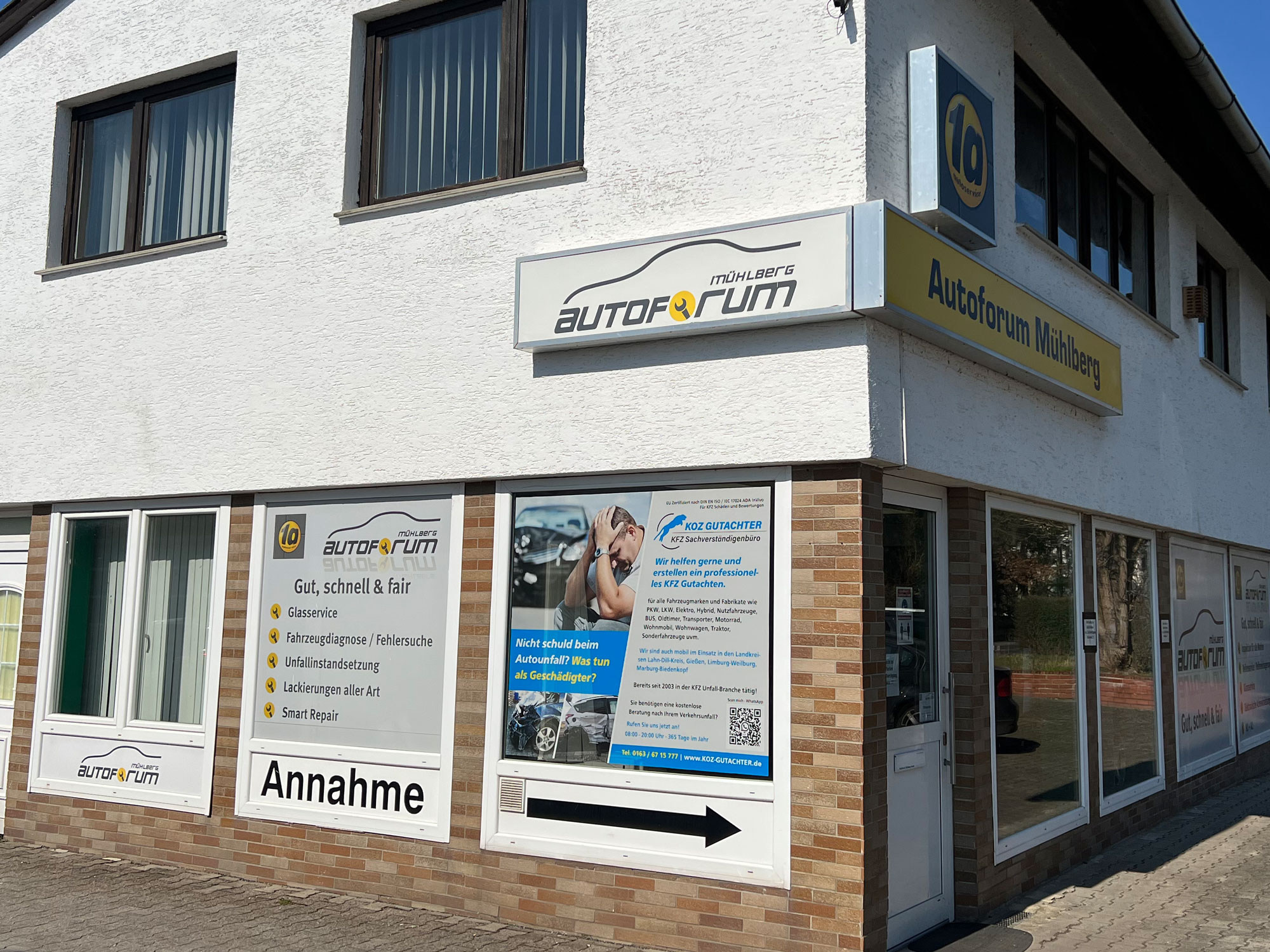 Werbebanner Witali Koz Gutachter Werbefläche Vermietung Anmietung