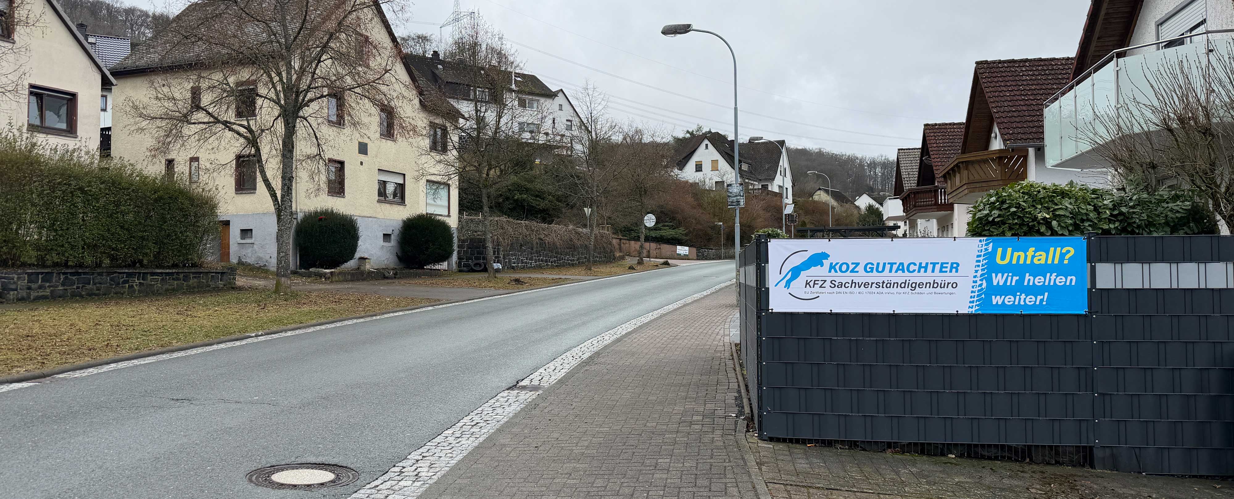 Straßen Plane Zaun PVC Banner Koz Gutachter